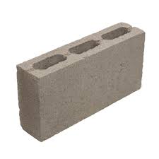 A Cinder Block With Three Hole Slots